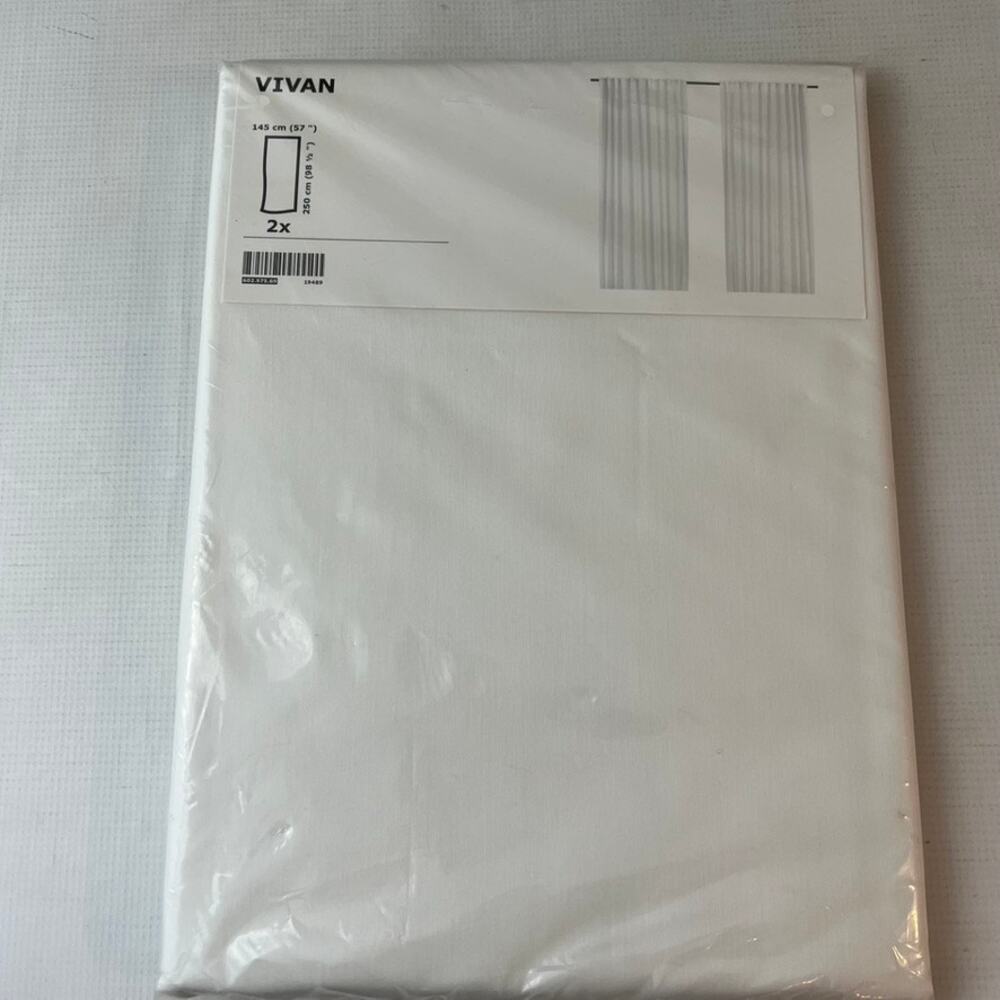 Ikea Vivan Curtain Panels  White